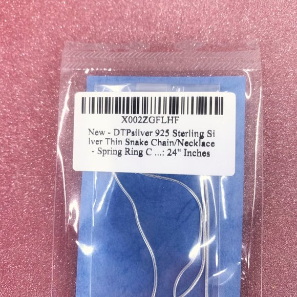 🦋  DJP Silver Jewelry  - Silver Chain 24 inch - 925 Sterling Silver - NWT - Picture 3 of 4